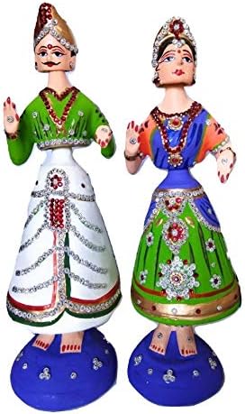 Tanjore Art Gallery Balaji Pair Dolls Doll, 15 Inches (Colour May Vary)