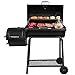 Royal Gourmet BBQ Charcoal Grill with Offset Smoker, 30'' L, New Process Paint Not Flake