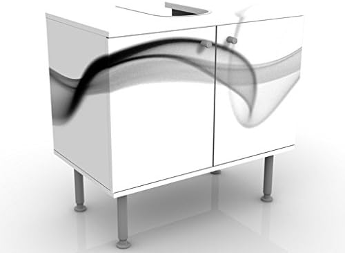 Apalis Design Vanity Floater 60x55x35cm, small, 60cm wide, adjustable, wash basin, vanity unit, washstand, bathroom cupboard, base unit, bathroom, narrow, flat