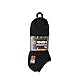 12-Pairs AND1 Men's No Show Performance Socks, Black (Lightweight)