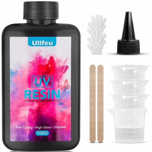 UV Resin Crystal Clear Hard Type 100g UV Jewelry Epoxy Resin Fast