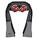 Naipo Neck and Shoulder Massager Shiatsu Back Massagers Massage Machine with Optional Heat, Intensity Adjustable and 3D Deep Tissue Kneading Relax Muscle, Office Car Home Use