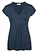 Ninedaily Women Cross-over V Neck Short Sleeve Ruffles Tunic Tops Knits Shirts