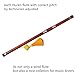 HUREN Professional Traditional Woodwind Flute Instrument BaWu Key F - China Transverse Bass Wood Wind Flute Ba Wu - Sandalwood Wooden Pipes Copper Reed Musical Flute