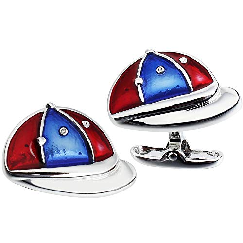HAWSON Cool Hipop Hat Cufflinks for Boys Dress, Unique Charm Cuff Button for French Cuff Shirt (hat)