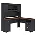 Bush Furniture L Shaped Desk with Hutch, Drawers and Storage Cabinet, Fairview Collection Corner Computer Table for Home Office with Pewter Accents, 60Wx60Dx69H