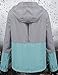 SoTeer Women's Waterproof Raincoat Outdoor Hooded Rain Jacket Windbreaker (Lake Blue S)