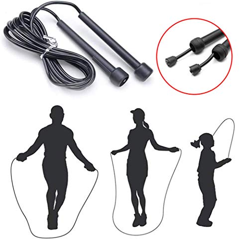 Skipping Rope Adult Fitness Jump Rope Gym Workouts & outdoor Training for Fat Burning Boxing, MMA & Interval Exercises Speed Fitness Weighted Skipping Ropes for Women & Men
