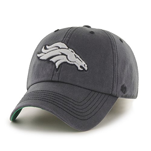 NFL Denver Broncos Sachem Franchise Fitted Hat, Large, Charcoal