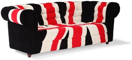 Zuo Union Jack Sofa Red White And Black Amazon Co Uk Kitchen Home