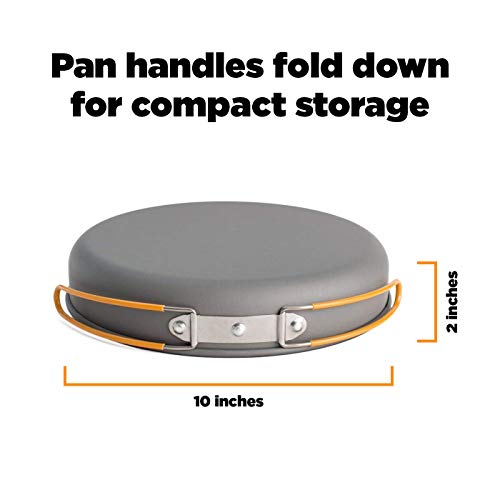 Jetboil 10Inch Non Stick Camping Cookware Fry Pan for Jetboil Camping