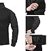 XKTTAC G3 Combat Tactical Shirt for Men with 2-4 Pockets Airsoft-Military-Paintball-Camping Gear Multicam Army BDU TOP Security Clothes（Black/2 Pockets，M）