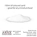 The Army Painter Battlefield: Snow Basing, 150 ml-for Miniature Bases & Terrains -Scenics Static Grass, Model Terrain Grass, Terrain Model Kit, Basing Set & The Army Painter Tufts for Bases of Minis