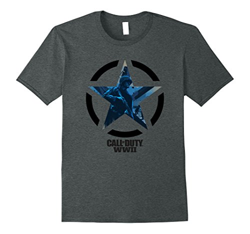 Mens call of duty wwii - beach front line t-shirt large dark heat…