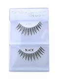 6 Pairs Crème 100% Human Hair Natural False Eyelash Extensions Black Natural Lashes,Free Gift