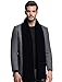 Men Cashmere Scarf Winter Knit Scarves by FULLRON - Warm & Long Black Scarf