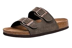 CUSHIONAIRE Women's Lane Cork footbed Sandal with
