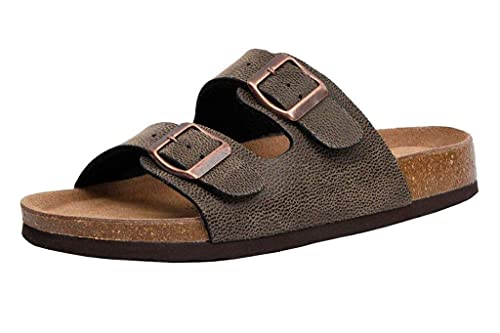 CUSHIONAIRE Women's Lane Cork footbed Sandal with