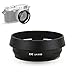 Lens Hood Set JJC for Fuji Fujifilm X100F X100S X100T X100 X70 Replaces Fujifilm LH-X100 Lens Hood & Adapter Ring Aluminum alloy-Black 1 pack primary