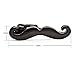 HONEY BEAR Mens Beard Tie Clip Bar Normal Size Skinny Boys Slim Moustache Gift 3.8cm Black