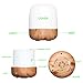 Humidifier Diffuser Cool Mist, EgoEra Ultrasonic Aroma Diffuser Humidifier, Wood Grain Aromatherapy Machine with 4 Hours Timer, 7 Colors Changing LED Lights