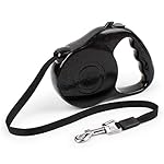 Pet Retractable Leashes for Small Medium Large Dogs Dog Cat Leads Long SIze 10-Feet/16-Feet (5 M / 16.4 Feet, Black)