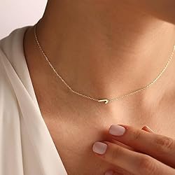 LuckFairy Cute Initial Necklaces for Women, Dainty