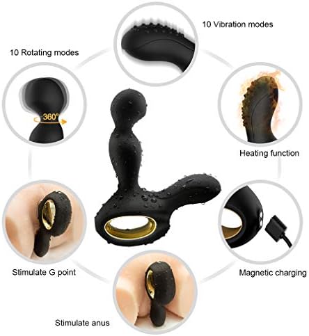Men Ṃásˉtῡrbˉátor Análes Plug Rotating Wireless Remote Control Análes Ví'brántor Silicone Male P'róstˉatå Másságer Adúllt Six Toys for Men