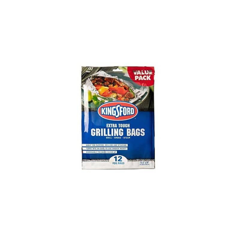 Kingsford Extra Tough Aluminum Grill Bags, for Locking in Flavors