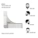 EZGO Stainless Steel Beard Styling and Shaping Template Comb Tool for Perfect Lines & Symmetry