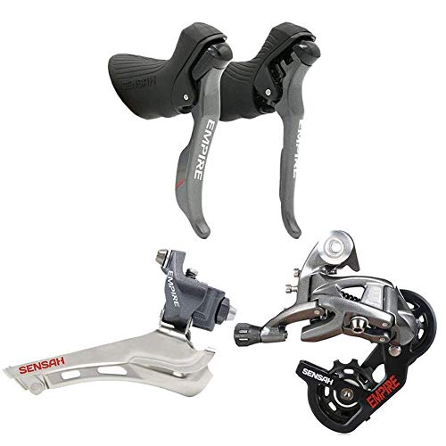 Road Bike Derailleur Groupset 2 11 Speed Road Bike Shifters & Shift Cable Gear Lever Brake Bicycle Front derailleur & Rear derailleur Groupset Compatible for Shimano and Sram Road Bike