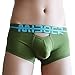 sandbank Men's Sexy Lingerie Bulge Pouch Open Crotchless Boxer Briefs Underwear (US L = Asian Tag 2XL, 4 Pack-Mix Color#1)