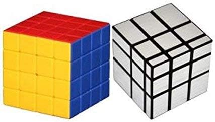 Adichai 4X4 Magic Cube and Silver Mirror Cube