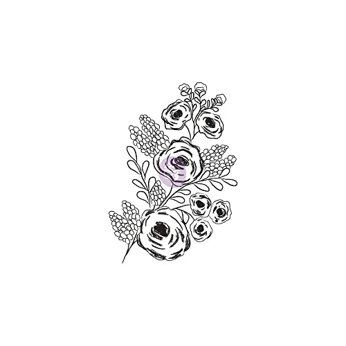 Prima Marketing 655350971632 Christine Adolf Cling Stamp: Rosey Posey
