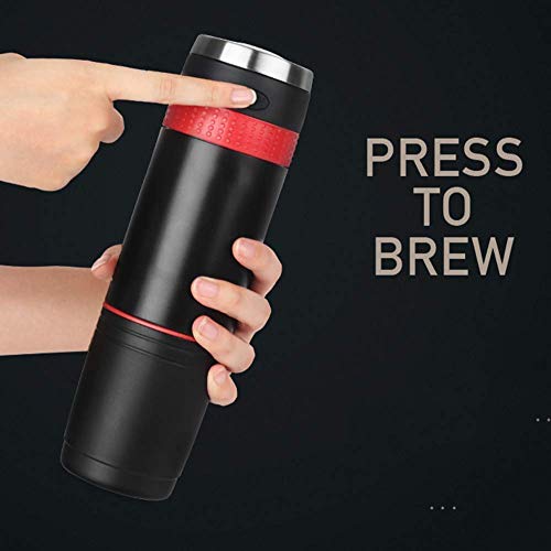 YAeele Tragbare Kaffeemaschine, Maschine for Camping Electric, One Button-Modus, kompatibel mit K-Cup-Kapsel, Kaffee… – Bild 3