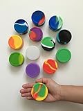 10 Silicone 22ml Large Nonstick Dab Container Jar Food Grade