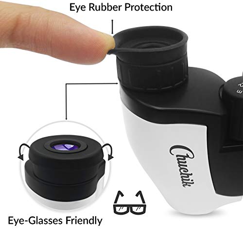 Chuchik Toys Best Binoculars for Kids, 10X22 Magnification. A Unique Gift for Boys and Girls Age 3-14.