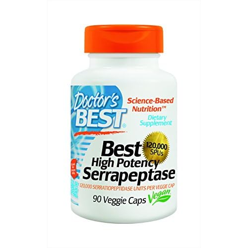 Doctor's Best High Potency Serrapeptase (120,000 Units), 90-Count image