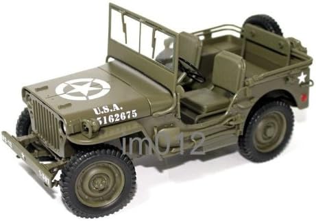 Amazon Willys 1 4 Ton Us Army Jeep ジープ 1 18 Green Wew ミニカー ダイキャスト 自動車 並行輸入 ミニカー ダイキャストカー ホビー