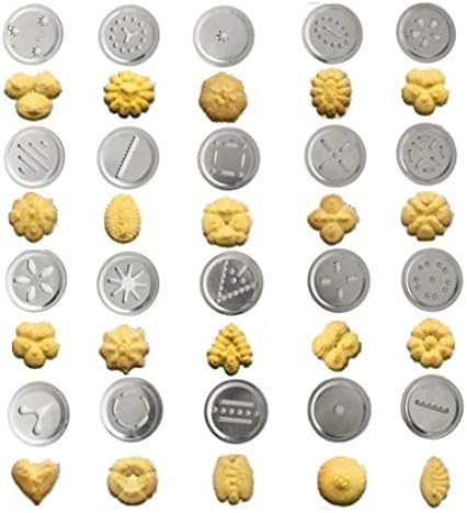 Miaomiaogo Cookies Press Cutter Set Baking Tools Manual Cookie Biscuits Press Machine and 4 Nozzles 20 Cookie Molds