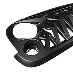 Allinoneparts Matte Black Front Grill, Shark Grille