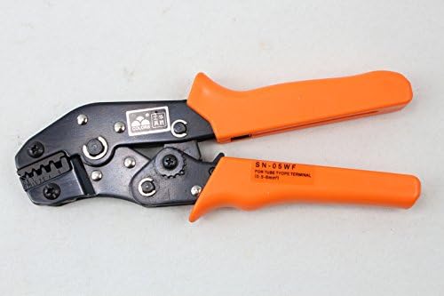 Taume Crimper Plier SN-05WF European Style Crimping Plier For 22-10 AWG 0.5-6.0mm² Insulated and Non-Insulated Cable End-sleeves