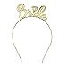 Bride Tiara Gold,Bride Headband Gold, Bride Crown and Tiara for Bride To Be Bachelorette Party Bridal Shower Decorations Supplies&Favors.