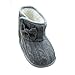 Weixinbuy Toddler Girls Fleece Woollen Fur Knitted Bowknot Snow Boot Grey 3-6 Months(Size 11)