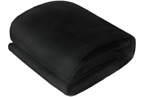 SJHmoo Mosquito Net Cloth Fabric, DIY Insect Pest Barrier Mesh Nets for Porch/Outdoor/Bed/Wedding, Black 60x120in