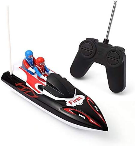 KOLAMAMA Remote Control Boat,RC Boat for Kids&Adults,2.4Ghz 4CH Electric Racing Boat for Pools and Lakes,Kids Boat Toy