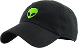 KBSV-028 BLK Alien Dad Hat Baseball Cap Polo Style Adjustable
