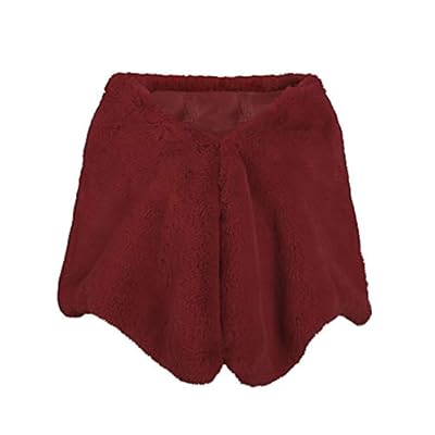 Women's Fur Wrap and Shawl Winter Bridal Fur Stole for Brides and Bridesmaids Cover up