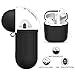 AirPods Case, Netspower AirPods Accessories with Silicone Airpods Protective Cover, 2 Pairs of Secure Ear Hooks, 2 Anti-lost Straps and 1 Headset Receiving Box Exquisite and Durable (Black)