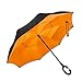 Ylovetoys Inverted Umbrella with C-Shaped Handle Inside Out Windproof Umbrella Upside Down Reverse Umbrella Double Layer Travel Umbrella